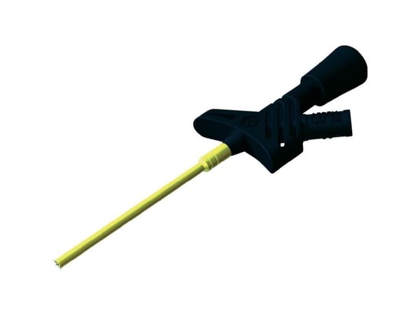 Hirschmann Test & Measurement KLEPS 1600 sw Sikkerhedskrokodillenæb Stikforbindelse 2 mm CAT II Sort Hirschmann Test & Measurement KLEPS 1600 sw Sikkerhedskrokodillenæb Stikforbindelse 2 mm CAT II Sort