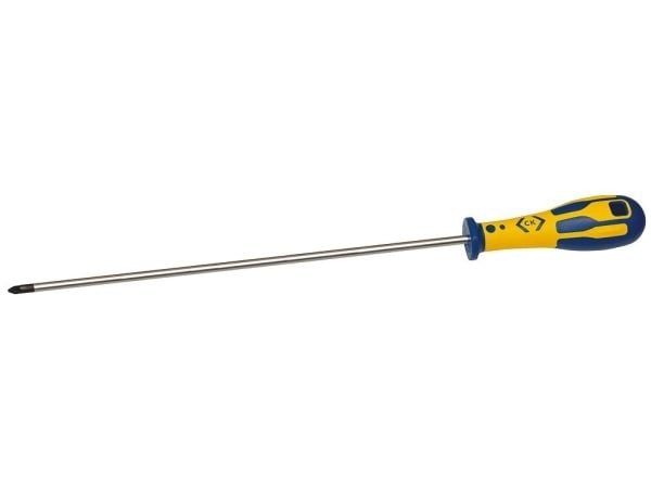 C.K. Werkstatt kryssspor skrutrekker PZ 1 klingelengde 250 mm DIN ISO 8765 (T49113-1250)