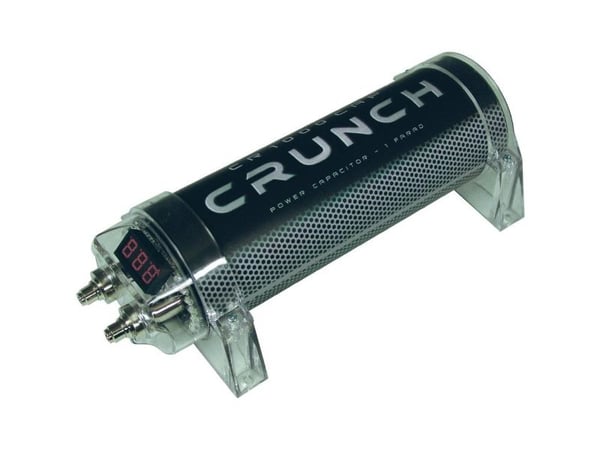 Crunch CR1000CAP, Lieriömäinen, DC, 1 kpl, Musta, Harmaa, Läpinäkyvä, 1000000000 nF, 11 - 14.5 V