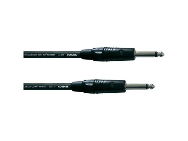Cordial CPL 5 PP, 6.35mm, Hankjønn, 6.35mm, Hankjønn, 5 m, Sort