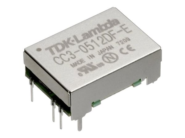 TDK-Lambda CC-3-2412DF-E DC/DC-muunnin, piirilevy 24 V/DC -12 V/DC, 12 V/DC, 15 V/DC 0,125 A 3 W Lähtöjen määrä: 2 x