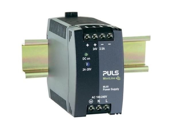 PULS MiniLine ML60.242 DIN-kiskoon kytketty virtalähde, DIN-virtalähde 24 V/DC / 2,5 A / 60 W (ML60.242)