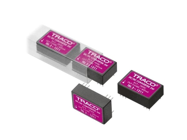 Traco Power TEL 3-0511, 20,3 mm, 10,2 mm, 31,8 mm, 12,4 g, 3 W, 4.5-9 V