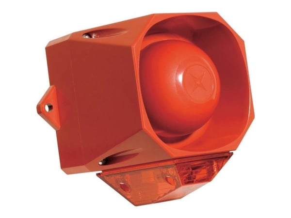 ComPro kombinerad signaldon Asserta Midi AV blinkljus, halvtoner 110 dB