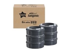 Plastrefill Ø19cm sort let lugtbeskyttende til blespand Easiseal,6 stk/krt