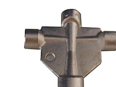 Universal luftskruvnyckel 4-vägs metall