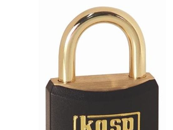Kasp K12440BLAA1 riippulukko 40 mm identtinen kullan keltainen avainlukko