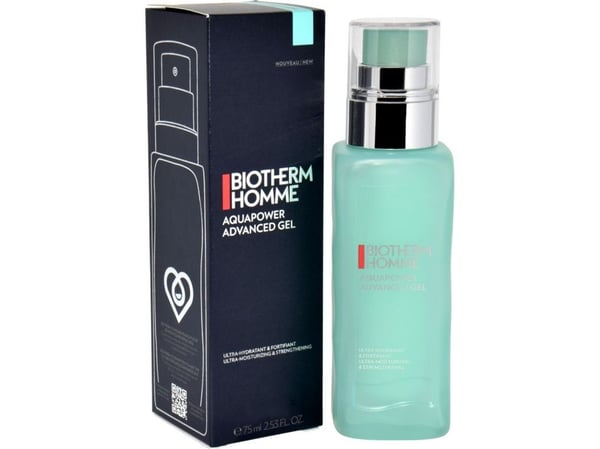 Biotherm Homme Aquapower Advanced, Miesten, Kaikille ihotyypeille, Kosteuttava, Raikastava, 75 ml, 48 h, Pumppupullo Biotherm Homme Aquapower Advanced, Miesten, Kaikille ihotyypeille, Kosteuttava, Raikastava, 75 ml, 48 h, Pumppupullo