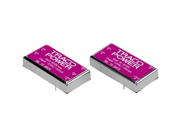 Traco Power TEL 15-1222, 25,4 mm, 10,2 mm, 50,8 mm, 32 g, 15 W, 9-18 V
