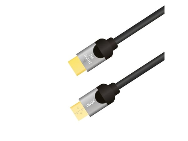 Sinox ULTRAHD - High Speed - HDMI-kabel med Ethernet - HDMI hann til HDMI hann - 2 m - svart - støtte for 8K UHD (7680 x 4320)