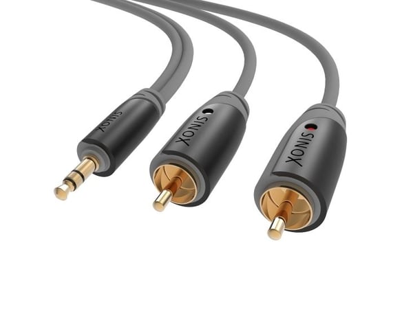 Sinox Plus+ - Audiokapeli - stereo mini-jackstik han til RCA x 2 han - 10 m