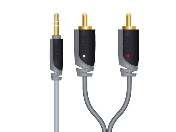 Sinox Plus+ - Audiokapeli - stereo mini-jackstik han til RCA x 2 han - 10 m