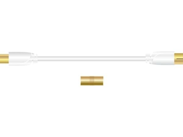 Sinox 10m Coax, 10 m, Koaksiaali, Koaksiaali, Valkoinen