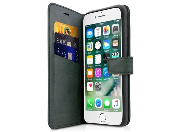 ITSKINS BOOK suojakuori iPhone 8 / 7 / 6s / 6®. Tummanvihreä