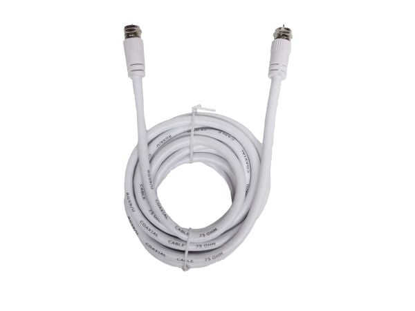 Sinox satellitkabel, 2,5 m, vit