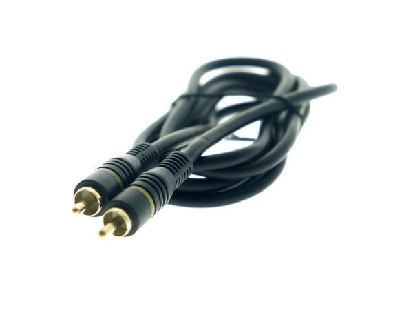 Sinox One subwooferkabel 1,5 m svart