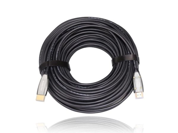 Sinox - High Speed - HDMI-kabel med Ethernet - HDMI hann til HDMI hann - 90 m - fiberoptisk - 4K-støtte