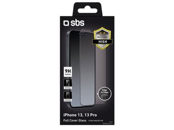 SBS TESCRFCIP1361K, Apple, iPhone 13/13 Pro, Ripebestandig, Støtbestandig, Svart, 1 stykker