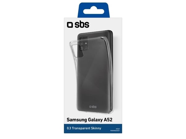 SBS TESKINSAA52T, Etui, Samsung, Galaxy A52, 16,5 cm (6.5"), Gjennomsiktig