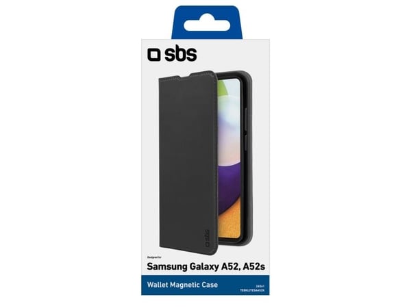 SBS TEBKLITESAA52K, Lommebokveske, Samsung, Galaxy A52, 16,5 cm (6,5"), Svart