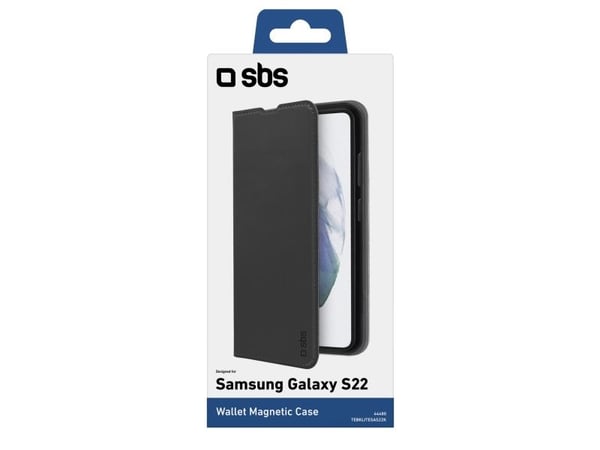 SBS TEBKLITESAS22K, Lommebokveske, Samsung, Galaxy S22, 15,5 cm (6,1"), Svart