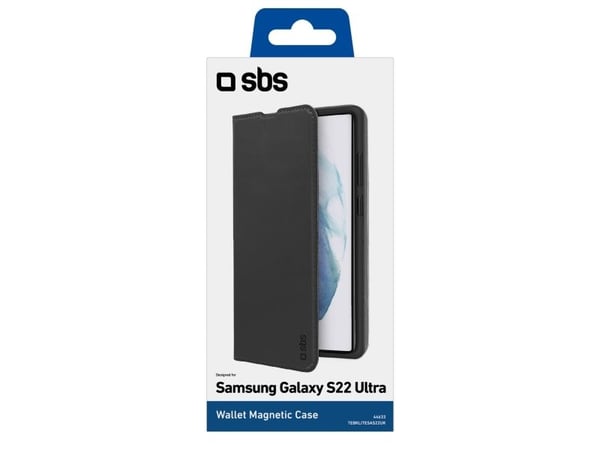 SBS Book Wallet Lite Samsung Galaxy S22 Ultra, schwarz