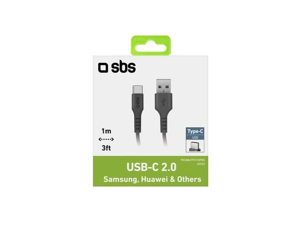 SBS TECABLETYC1KPOS, 1 m, USB A, USB C, USB 2.0, Lajittelu