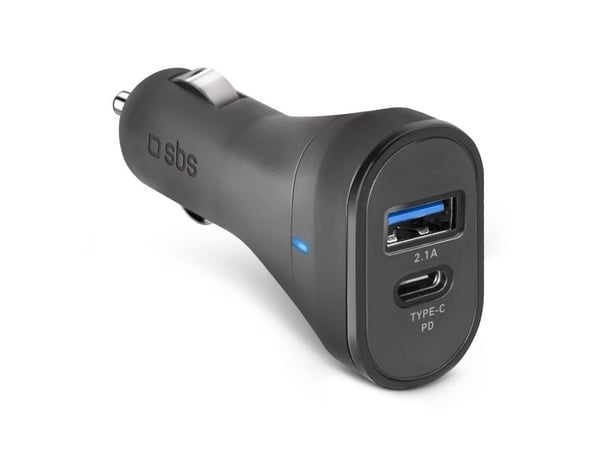SBS TECRTC1USB2AUL, Automatisk, Cigartenner/lighter, 5 V, Sort