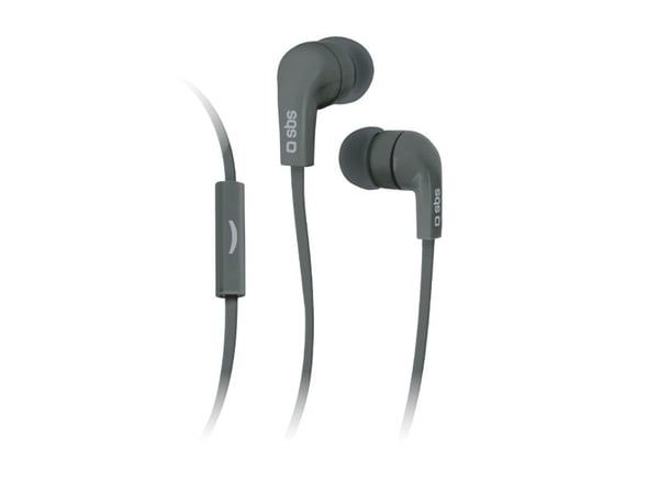 SBS TEFLAT2INEARK, Koblet med ledninger (ikke trådløs), 20 - 20000 Hz, Samtaler/musikk, Hodesett, Sort