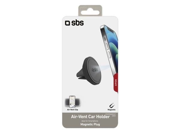 SBS TESUPMAGMCLIP, Mobiltelefon/smarttelefon, Passiv holder, Bil, Sort