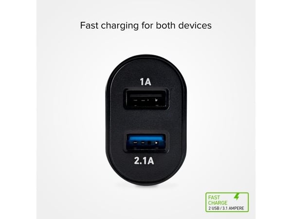 SBS TETR2USB31AFAST, Sisätila, AC, 5 V, Musta