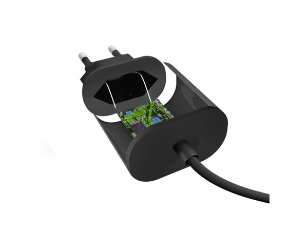 SBS TETRMICRO21AFAST, Innendørs, AC, 5 V, 2,1 A, Sort