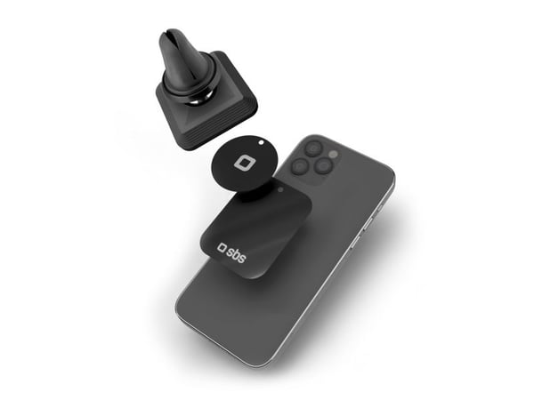 SBS TESUPMAGLCLIP, Mobiltelefon/smarttelefon, Passiv holder, Bil, Sort