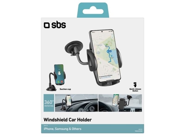 SBS TE0UCH20W, Mobiltelefon/smarttelefon, Passiv holder, Bil, Sort