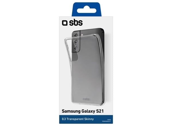 SBS TESKINSAS21T, Etui, Samsung, Galaxy S21, 15,8 cm (6.2"), Gjennomsiktig