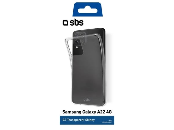 SBS TESKINSAA224GT, Etui, Samsung, Samsung - Galaxy A22 4G, 16,3 cm (6.4"), Gjennomsiktig