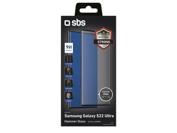 SBS TESCR4DSAS22UK, Samsung, Galaxy S22 Ultra, Ripebestandig, Sjokkresistent, Sort, 1 stykker
