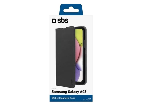 SBS TEBKLITESAA03K, Lommebokveske, Samsung, Samsung Galaxy A03, 16,5 cm (6,5"), Svart