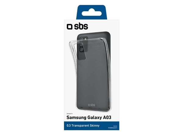 SBS TESKINSAA03T, Etui, Samsung, Samsung Galaxy A03, 16,5 cm (6.5"), Gjennomsiktig