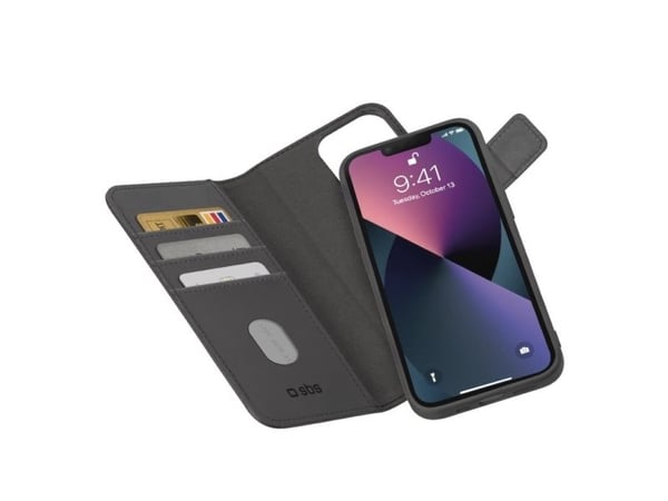 SBS Duo Mag, Folio-kotelo, Apple, iPhone 14 Plus, 17 cm (6.7"), Musta