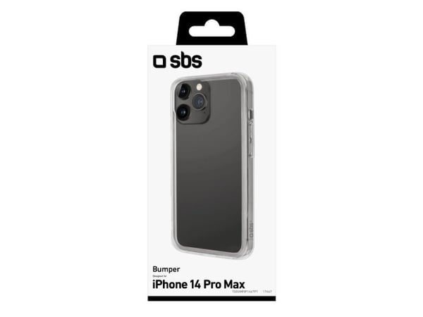 SBS Bumper, Etui, Apple, iPhone 14 Pro Max, 17 cm (6.7"), Gjennomsiktig