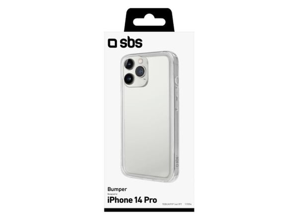 SBS TEBUMPIP1461PT, Etui, Apple, iPhone 14 Pro, 15,5 cm (6.12"), Gjennomsiktig