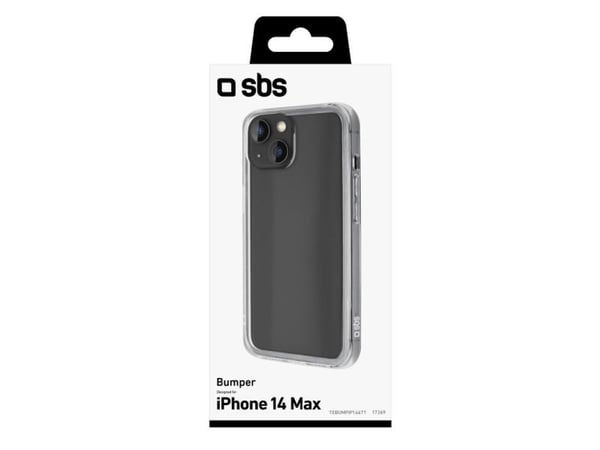 SBS TEBUMPIP1467T, Suojus, Apple, iPhone 14 Plus, 17 cm (6.7"), Läpinäkyvä