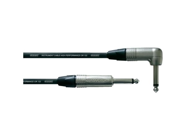 Cordial CXI 6 PR, 6.35mm, Hankjønn, 6.35mm, Hankjønn, 6 m, Sort, Sølv