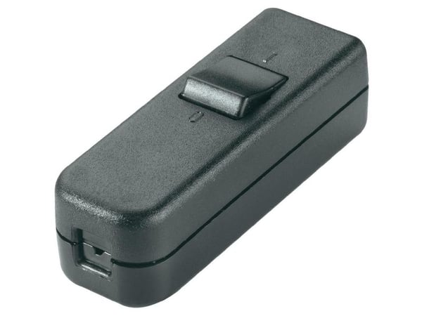 interBär 8006-004.01 Snorafbryder Sort 1 x Off/On 6 A 1 stk 1 stk