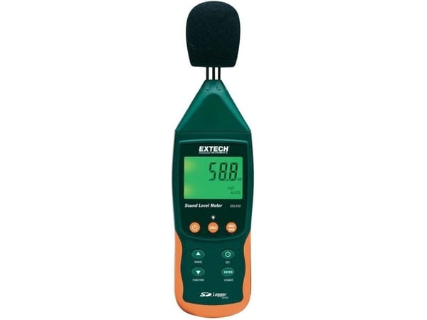 Lydnivå-måleapparat Extech SDL600 31.5 Hz - 8000 Hz 30 - 130 dB Kalibreret Fabriksstandard