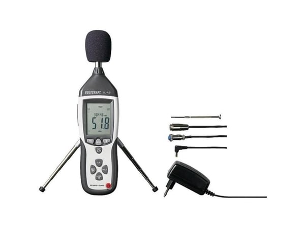 Voltcraft SL-451 støynivåmåler, støy-måler 31,5 Hz - 8 kHz (SL-451)