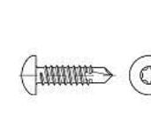 TOOLCRAFT 141629 Borskruer 4,8 mm 32 mm T-profiili DIN 7504 Stål Galvaniseret 500 stk