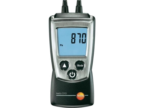 testo 510 trykkmålingsutstyr lufttrykk 0 - 100 hPa magnetisk bakside