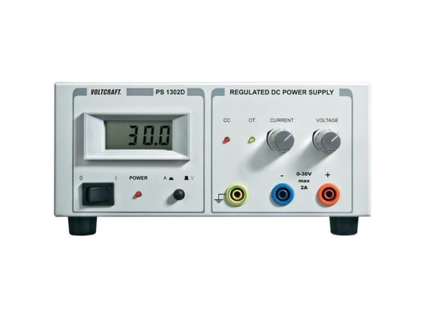 Voltcraft labb strømforsyning, justerbar PS-1302 D 0-30 V/DC 0-2 A 60 W Voltcraft labb strømforsyning, justerbar PS-1302 D 0-30 V/DC 0-2 A 60 W